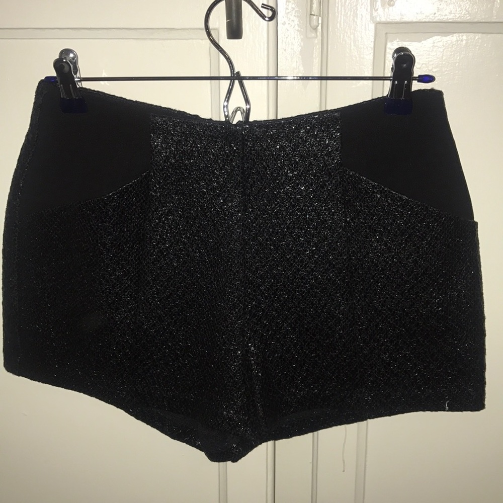 NWT Black Sparkle BCBG shorts